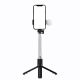 3. Selfie-Stick WH1YXS Teleskopstativ 1 m mit runder Lampe und Telefonhalter – Schwarz