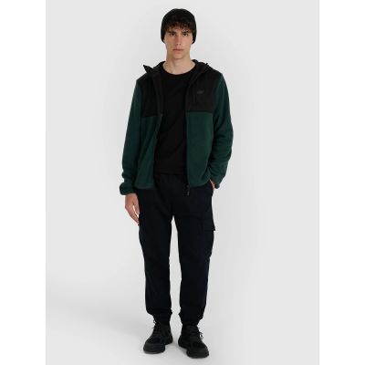 5. Herren-Fleecejacke mit Kapuze, Größe 4F 4FWAW25TFLEM417-40S