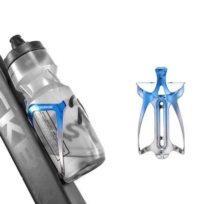 3. Rockbros RKL02 Flaschenhalter aus Aluminium – Blau und Silber