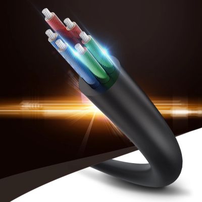 5. Ugreen Kabel 3,5 mm Kopfhörersplitter Miniklinke AUX 25cm schwarz (20816)