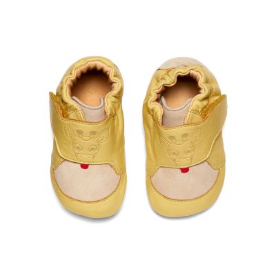 2. Affenzahn Crawly Giraffe Leder-Kriechschuhe (01257-60097)