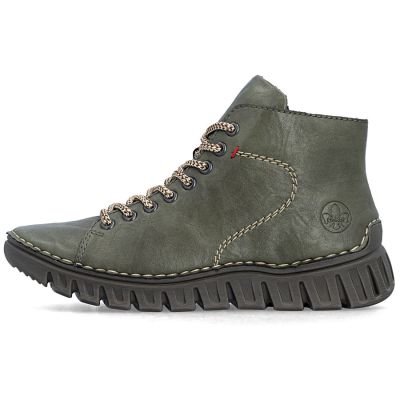 3. Damen-Ankle-Boots, grün, gefüttert, Rieker 57501-54