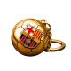 12. Original lizenzierter FC Barcelona Schlüsselanhänger in Form eines goldenen Balls mit dem Wappen B7081