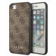Guess 4G Metal Gold Logo Case für iPhone SE 2022 / 2020 / 7 / 8 - Braun