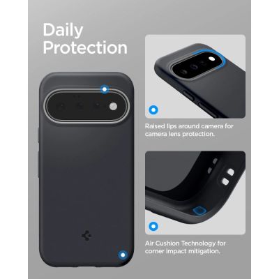 9. Spigen Nano Pop MagSafe Hülle für Google Pixel 11 – Schwarz und Grau