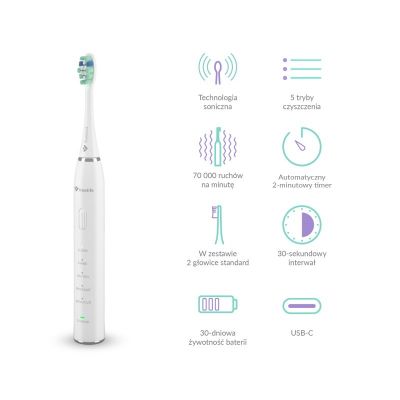 3. TrueLife SonicBrush Clean30 White Schallzahnbürste