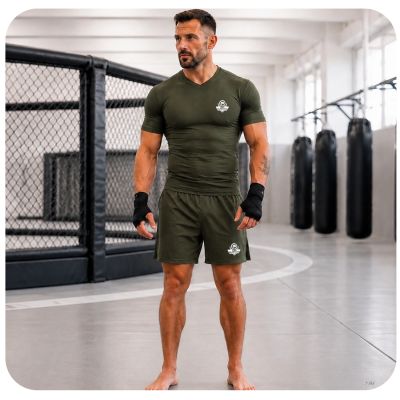 4. Herren-Kompressionsshirt ARMY GREEN COMBATWEAR | DBX Bushido