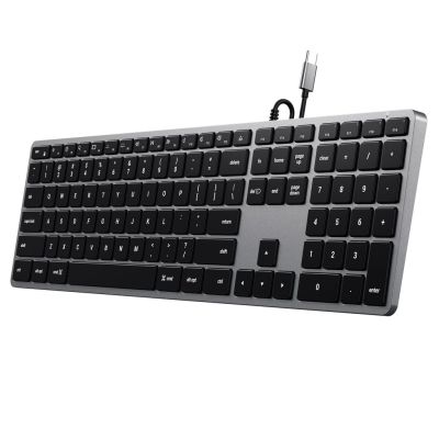 3. Satechi Slim W3 Tastatur mit Ziffernblock, USB-C (Space Grau), US-Version