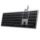 3. Satechi Slim W3 Tastatur mit Ziffernblock, USB-C (Space Grau), US-Version