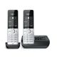 3. Gigaset COMFORT 500A Duo-Telefon (Analog/DECT) mit Anrufernamen und --ID, Schwarz/Silber