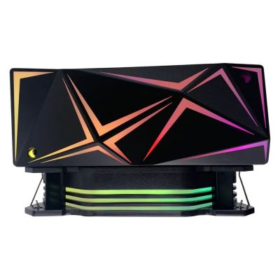 4. Rampage OCTAGONC50-BLACK CPU-Kühler LGA1700/AM5 1800RPM 120mm ARGB PWM Lüfter