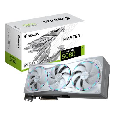 4. Gigabyte GeForce RTX 5080 AORUS MASTER ICE 16GB Grafikkarte