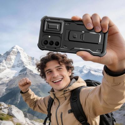 6. Tech-Protect Kevlar Cam+ 2er-Set Schutzhülle für Samsung Galaxy A57 5G – Schwarz