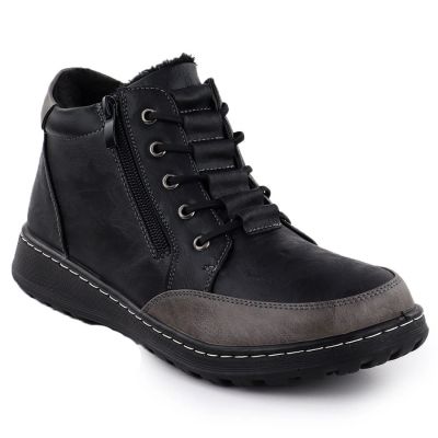 8. Bequeme schwarze Damen-Stiefeletten Potocki 25-90347