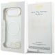 9. Guess IML Gradient Script Metal MagSafe Hülle für iPhone Air - Weiß