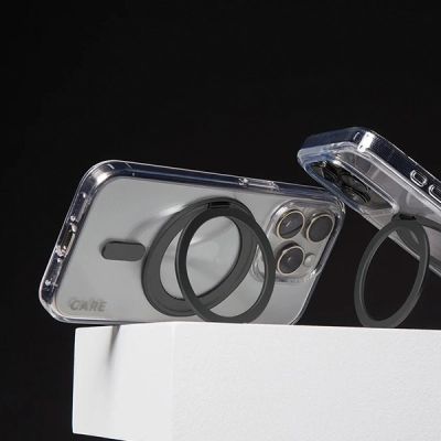 4. CARE by PanzerGlass Feature Kickstand Case mit MagSafe für iPhone 16 Pro Max – Schwarz