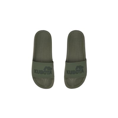 10. Kubota Basic Khaki Pool-Hausschuhe K0000-101-003-19-1