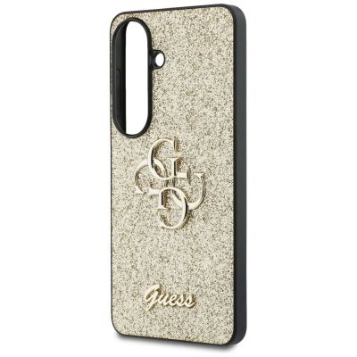6. Guess Fixed Glitter Big 4G Metal Logo Hülle für Samsung Galaxy S26 - Gold