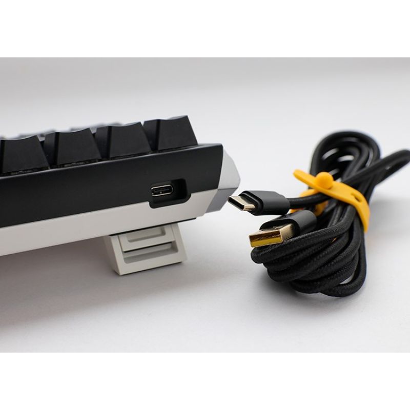 6. Ducky One 3 Classic Mini-Tastatur Gaming USB US Englisch Schwarz, Weiß