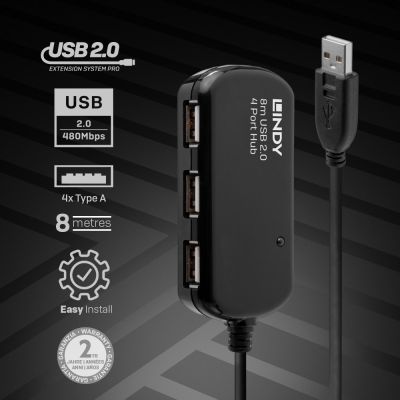 4. Lindy 42781 Hubs und Konzentratoren 480 Mbit/s