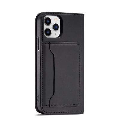 9. Magnetkartenhülle für iPhone 12 Pro Tasche Kartenetui Kartenhalter Schwarz
