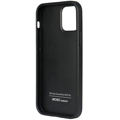 6. Audi Kunstleder iPhone 12/12 Pro 6,1" schwarz/schwarz Hardcase AU-TPUPCIP12P-TT/D1-BK