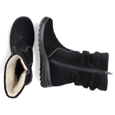 20. RIEKER W RKR130 isolierte Lederstiefeletten