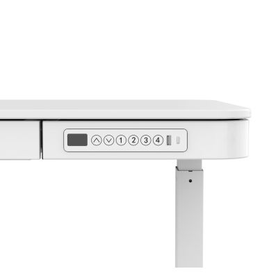 5. ACTIVEJET Schreibtisch mit elektrischer Höhenverstellung, Höhe 120 x 60 cm, ET119S, weiß