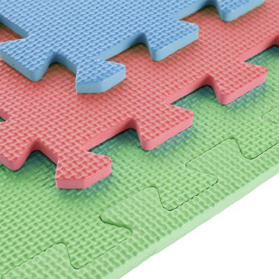 11. Multipack One Fitness MP10 Puzzlematte grün-blau-rot 9 Teile 10 mm