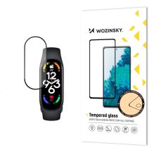 Robustes Wozinsky Full Glue Vollbild-Hartglas mit Rahmen für Xiaomi Mi Band 8 – Schwarz