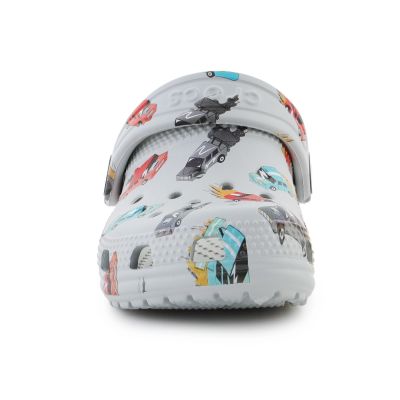 7. Crocs Classic Race Cars Graphic Jr 210992-1NN Flip-Flops