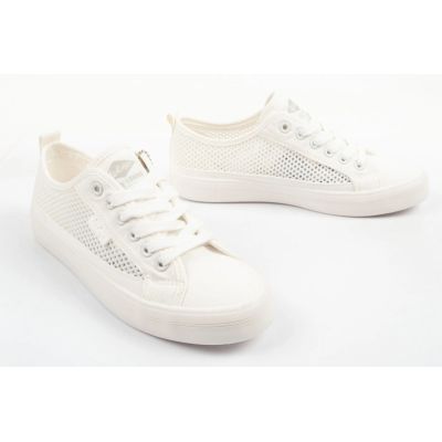 8. Lee Cooper Damen-Sneaker, durchbrochenes Muster, weiß, bequem, Sommerschuhe