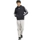 6. adidas Essentials Fleece-Hoodie für Herren mit 3 Streifen, Schwarz, KY6602