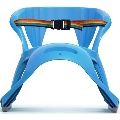 4. KUNSTSTOFFSCHLITTEN MIT RÜCKENLEHNE 88x45x42CM BLAU