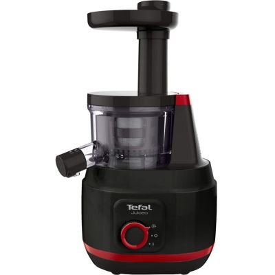 6. Tefal Juiceo ZC150 Slow Juicer (7490041) 150W Schwarz, Rot