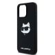 6. Karl Lagerfeld Silikon Choupette Head MagSafe Hülle für iPhone 15 Pro Max – Schwarz