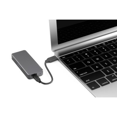 3. USB 3.2 Typ-C Gehäuse für M.2 NVMe 20 Gbit/s SSD aus Aluminium