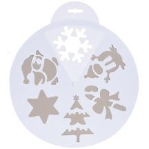 KÜNSTLICHE SCHNEESCHLAGPLATTE 30 CM 6 DESIGNS