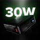 4. SBS HD 30W 10000mAh USB-C Powerbank mit LCD-Display – Schwarz