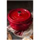 5. Staub Runder Gusseisentopf – 3,8 l, Rot