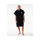 RIP CURL Logo Kapuzenhandtuchponcho Schwarz