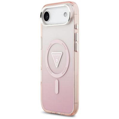 2. Guess IML Gradient Triangle Logo MagSafe iPhone Air Hülle - Pink