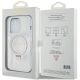8. Guess Ring Stand Script Glitter MagSafe Hülle für iPhone 15 Pro – transparent