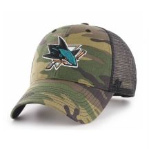 47 Brand NHL San Jose Sharks Trucker Camo Cap - H-CBRAN22GWP-CM