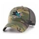 47 Brand NHL San Jose Sharks Trucker Camo Cap - H-CBRAN22GWP-CM