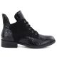 2. Damen-Ankle-Boots aus Lackleder, schwarz, Vinceza HX27-16524