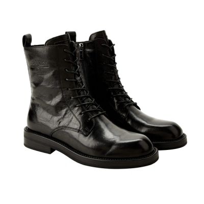 5. Lee Cooper Damenschuhe, Stiefeletten, schwarz, Naturleder, modisch