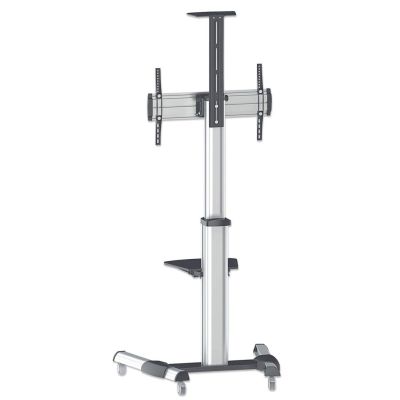 4. Mobiler TV-Ständer für LED/LCD/PDP-Fernseher (37–70 Zoll), bis 50 kg, verstellbar
