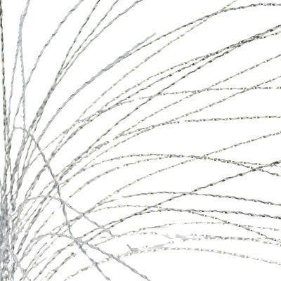 3. Dekorative Feder 117 cm Silber