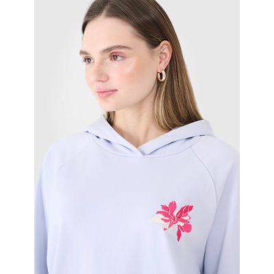 5. Oversize-Sweatshirt für Damen mit Kapuze, offen, Größe 4F 4FWSS25TSWSF1578-34S